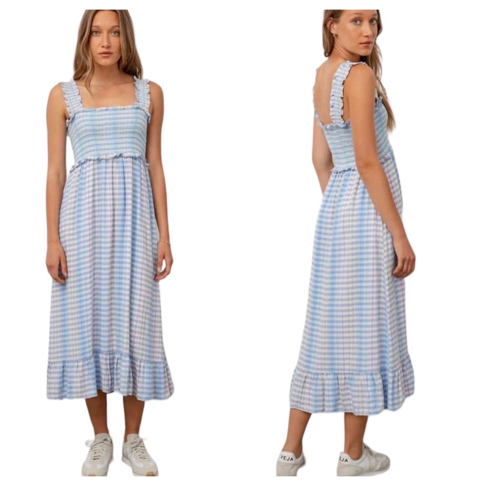 Rails Blue and White Maxi Dress